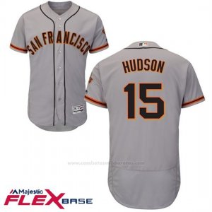 Camiseta Beisbol Hombre San Francisco Giants Gaints Tim Hudson Gris Flex Base