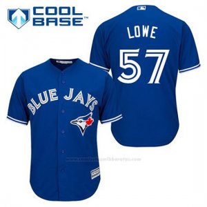 Camiseta Beisbol Hombre Toronto Blue Jays Mark Lowe 57 Azul Alterno Cool Base