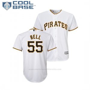 Camiseta Beisbol Nino Pittsburgh Pirates Josh Bell Cool Base 1ª Blanco