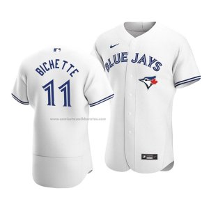 Camiseta Beisbol Hombre Toronto Blue Jays Bo Bichette Autentico Primera Blanco