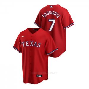 Camiseta Beisbol Hombre Texas Rangers Ivan Rodriguez 2020 Replica Alterno Rojo