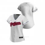 Camiseta Beisbol Mujer Cleveland Indians Replica 2020 Primera Blanco