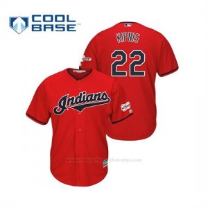 Camiseta Beisbol Hombre Cleveland Indians Jason Kipnis 2019 All Star Game Patch Cool Base Rojo