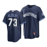 Camiseta Beisbol Hombre Chicago Cubs Adbert Alzolay 2021 City Connect Replica Azul