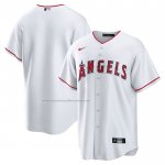 Camiseta Beisbol Hombre Los Angeles Angels Primera Replica Big & Tall Blanco