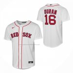 Camiseta Beisbol Nino Boston Red Sox Jarren Duran Primera Replica Blanco