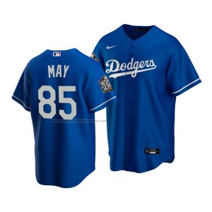 Camiseta Beisbol Hombre Los Angeles Dodgers Dustin May 2020 Replica Alterno Azul