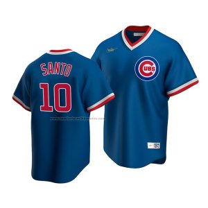 Camiseta Beisbol Hombre Chicago Cubs Ron Santo Cooperstown Collection Road Azul