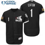 Camiseta Beisbol Hombre Chicago White Sox 1 Adam Eaton Negro 2017 Entrenamiento de Primavera Cool Base Jugador