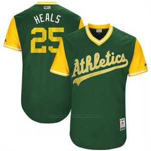 Camiseta Beisbol Hombre Oakland Athletics 2017 Little League World Series Ryon Healy Verde