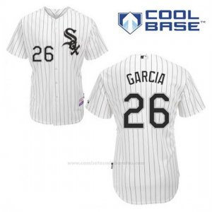 Camiseta Beisbol Hombre Chicago White Sox 26 Avisail Garcia Blanco 1ª Cool Base