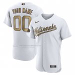 Camiseta Beisbol Hombre Washington Nationals Personalizada 2022 All Star Autentico Blanco