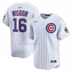 Camiseta Beisbol Hombre Chicago Cubs Patrick Wisdom Alterno Limited Blanco