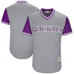 Camiseta Beisbol Hombre Colorado Rockies 2017 Little League World Series Rockies Gris