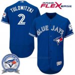 Camiseta Beisbol Hombre Toronto Blue Jays Troy Tulowitzki 2 Flex Base 40 Aniversario
