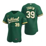 Camiseta Beisbol Hombre Oakland Athletics Andrew Chafin Autentico Alterno Verde