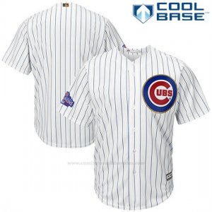 Camiseta Beisbol Hombre Chicago Cubs Blanco Oro Program Cool Base