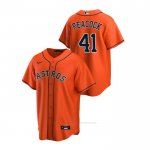 Camiseta Beisbol Hombre Houston Astros Brad Peacock Replica Alterno Naranja