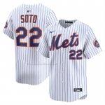 Camiseta Beisbol Hombre New York Mets Juan Soto Primera Limited Blanco
