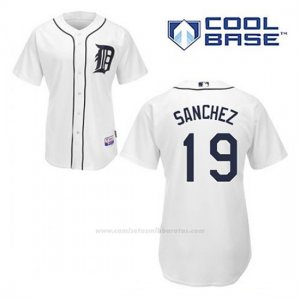 Camiseta Beisbol Hombre Detroit Tigers Anibal Sanchez 19 Blanco 1ª Cool Base