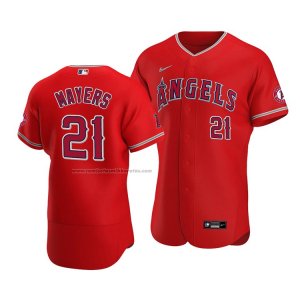 Camiseta Beisbol Hombre Los Angeles Angels Mike Mayers Autentico Alterno Rojo