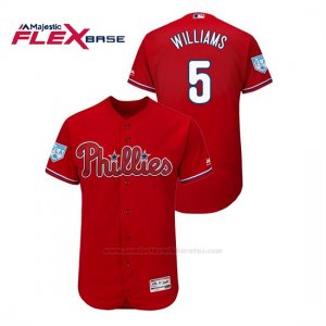 Camiseta Beisbol Hombre Philadelphia Phillies Nick Williams 2019 Entrenamiento de Primavera Flex Base Rojo