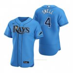 Camiseta Beisbol Hombre Tampa Bay Rays Blake Snell Alterno Autentico 2020 Azul