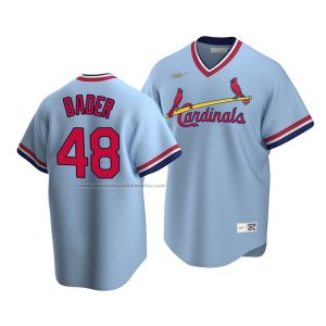 Camiseta Beisbol Hombre St. Louis Cardinals Harrison Bader Cooperstown Collection Road Azul