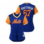 Camiseta Beisbol Mujer New York Mets Seth Lugo 2018 Llws Players Weekend Quarterrican Royal