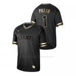 Camiseta Beisbol Hombre San Francisco Giants Kevin Pillar 2019 Golden Edition Negro