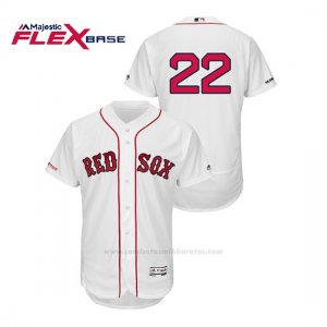 Camiseta Beisbol Hombre Boston Red Sox Rick Porcello 150th Aniversario Patch Flex Base Blanco