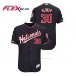 Camiseta Beisbol Hombre Washington Nationals Koda Glover 150th Aniversario Patch Autentico Flex Base Azul