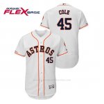 Camiseta Beisbol Hombre Houston Astros Gerrit Cole 150th Aniversario Patch Flex Base Blanco