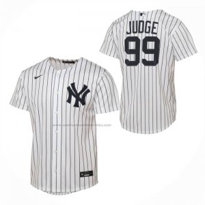 Camiseta Beisbol Nino New York Yankees Aaron Judge Primera Replica Blanco