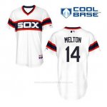 Camiseta Beisbol Hombre Chicago White Sox 14 Bill Melton Blanco Alterno Cool Base