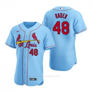 Camiseta Beisbol Hombre St. Louis Cardinals Harrison Bader Autentico 2020 Alterno Azul