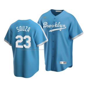 Camiseta Beisbol Hombre Los Angeles Dodgers Steven Souza Cooperstown Collection Alterno Azul