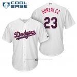 Camiseta Beisbol Hombre Los Angeles Dodgers 2017 Estrellas y Rayas Adrian Gonzalez Blanco Cool Base