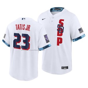 Camiseta Beisbol Hombre San Diego Padres Fernando Tatis Jr. 2021 All Star Replica Blanco