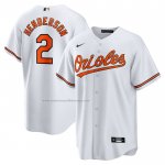 Camiseta Beisbol Hombre Baltimore Orioles Gunnar Henderson Primera Replica Blanco