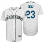 Camiseta Beisbol Hombre Seattle Mariners Nelson Cruz 23 Blanco Hispanic Heritage