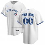 Camiseta Beisbol Hombre Toronto Blue Jays Personalizada Primera Replica Blanco