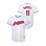 Camiseta Beisbol Nino Cleveland Indians Jose Ramirez Cool Base Primera Blanco