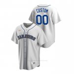 Camiseta Beisbol Hombre Seattle Mariners Personalizada Cooperstown Collection Primera Blanco