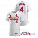 Camiseta Beisbol Hombre St. Louis Cardinals Yadier Molina Autentico Nike Blanco