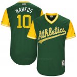 Camiseta Beisbol Hombre Oakland Athletics 2017 Little League World Series Marcus Semien Verde