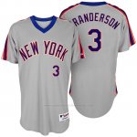 Camiseta Beisbol Hombre New York Mets New York Met Curtis Granderson Turn Back The Clock Gris