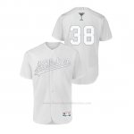 Camiseta Beisbol Hombre Oakland Athletics Nick Martini 2019 Players Weekend Autentico Blanco