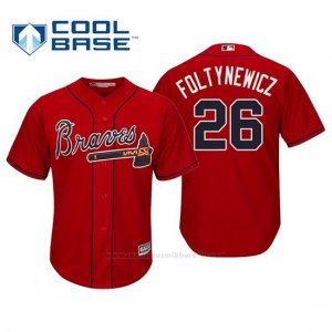 Camiseta Beisbol Hombre Atlanta Braves Mike Foltynewicz Cool Base Alternato 2019 Rojo