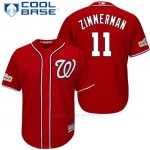 Camiseta Beisbol Hombre Washington Nationals 2017 Postemporada Ryan Zimmerman Scarlet Cool Base